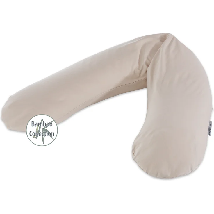 Theraline Stillkissen 190cm inkl. Bezug Kieselgrau Mikroperlenfüllung – Bild 1