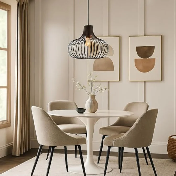 XXXL Hängeleuchte Mateo, Rost, Metall, 150 cm, CE-zertifiziert, Pendelleuchte für Innenbeleuchtung – Bild 4