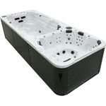 XXL Luxus Led Swim Spa 580x230cm Whirlpool Gegenstromanlage Outdoor Schwimmbad