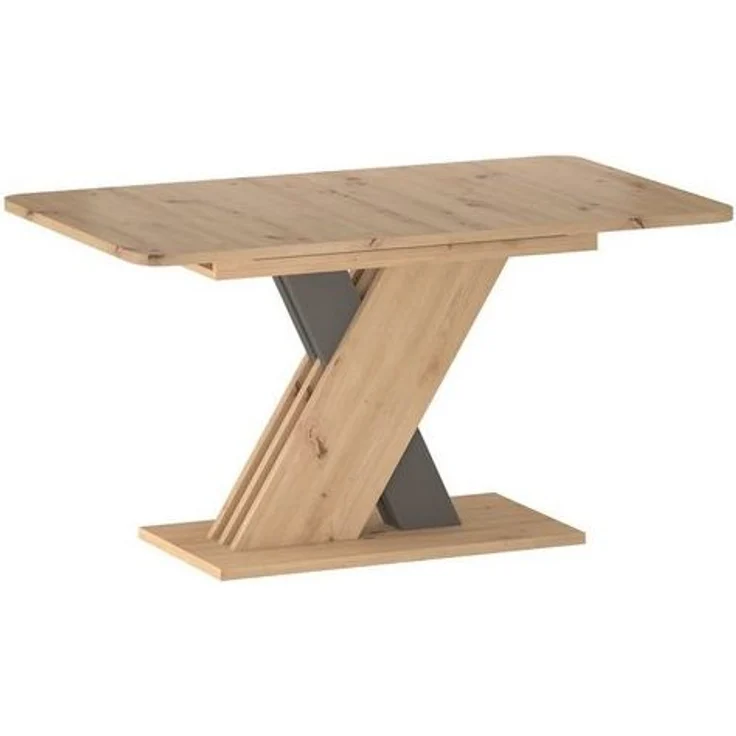 designimpex Esstisch Design GS-555 Eiche Artisan - Anthrazit matt ausziehbar Tisch – Bild 4