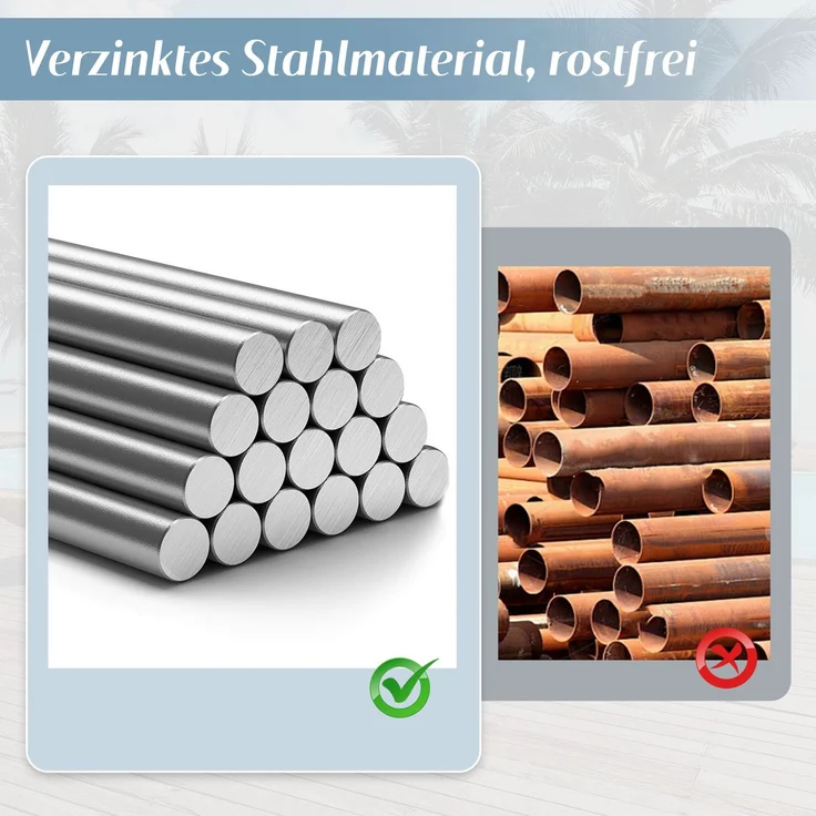 Merax Gartenmöbel-Set 6 Sitzer, Gartenlounge-Set Gartensofa mit Kissen und Tisch, Gartengarnitur Sofagarnitur Geflochten, Grau – Bild 8