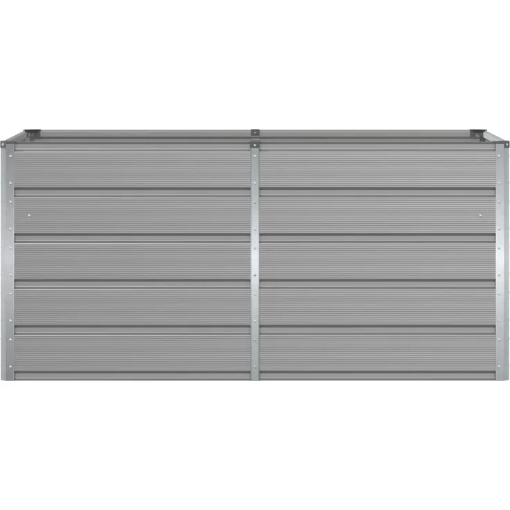 vidaXL Pflanzkübel Hellgrau 160 x 80 x 75 cm Stahl 42018141 – Bild 4