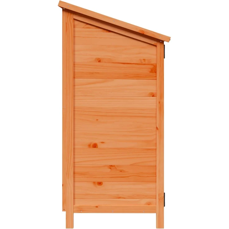 vidaXL Gartenschuppen mit Dach mit Schloss Braun 106,5 x 56 x 113,5 cm 42033443 – Bild 6