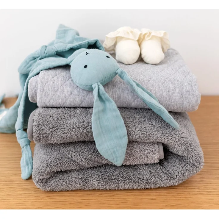BEMINI Kuscheldecke Pady jersey + softy tog 3 Little stars print Grizou – Bild 3