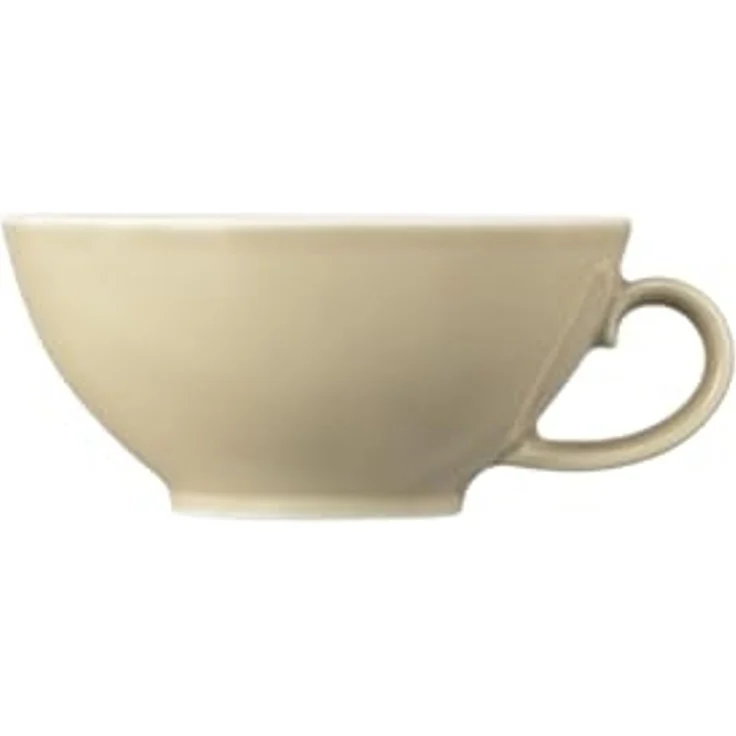 Seltmann Weiden Becher Seltmann Weiden Beat Sandbeige Teeobertasse 0,14l, Porzellan – Bild 2