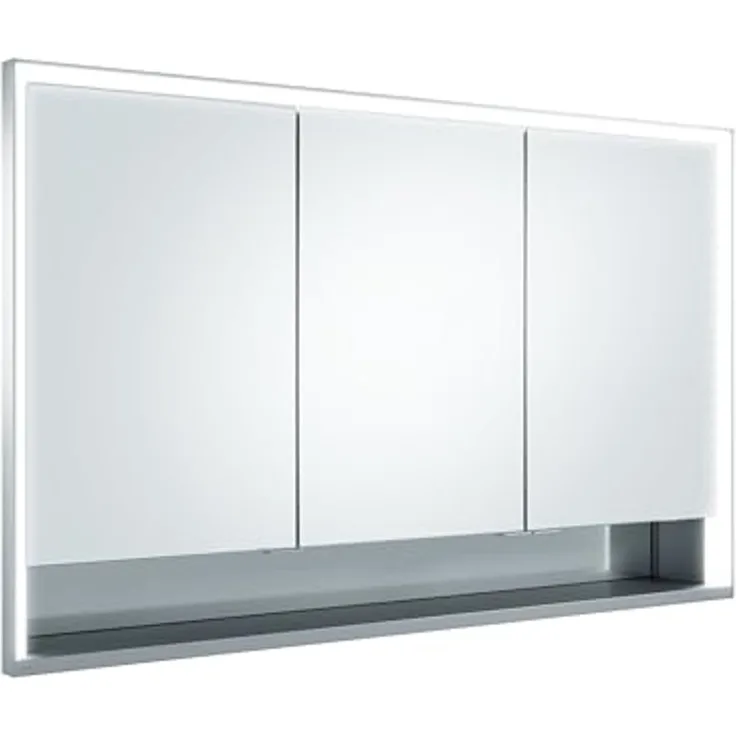 Keuco Royal Lumos Spiegelschrank 14315, 3 Drehtüren, Wandeinbau, 1200mm - 14315171301