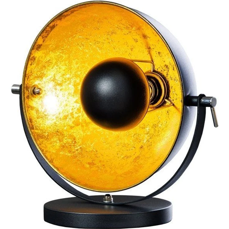 riess-ambiente Tischleuchte STUDIO 40cm schwarz / gold, ohne Leuchtmittel, flexibel verstellbar,Industrial – Bild 4