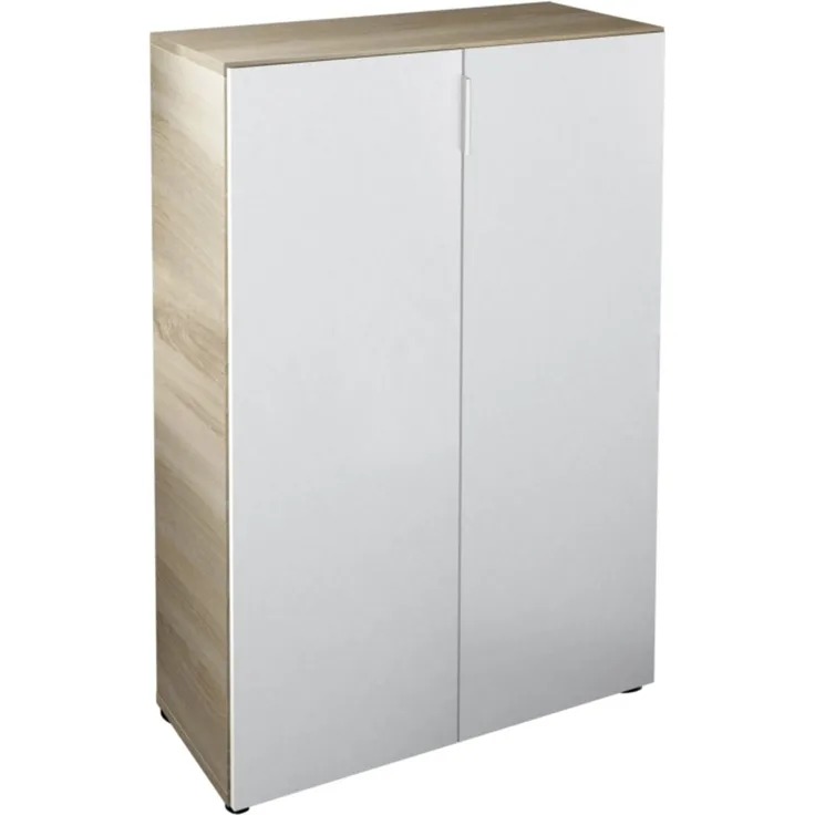 CaliCosy Schuhmöbel mit 2 Türen (28 Paar) L72 x H103 cm - Star Plus - Helles Holz