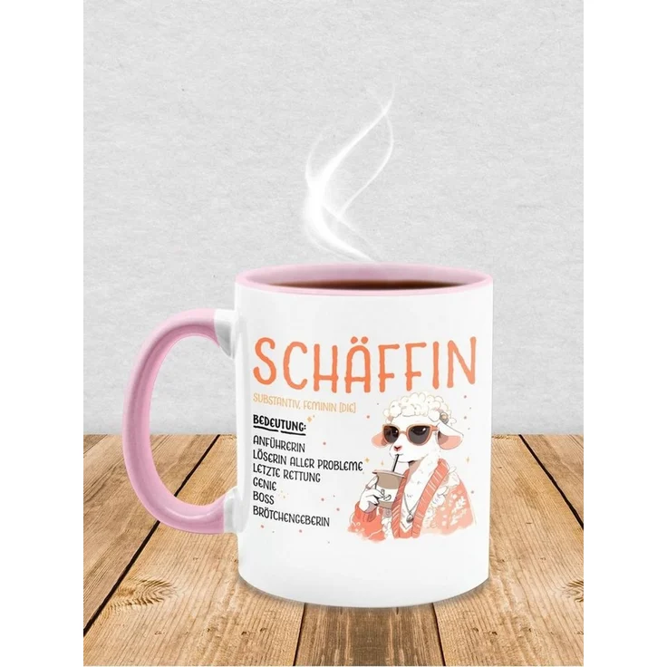 Shirtracer Tasse Schäffin I Chefin Geschenk I Anführerin I Leiterin I Vorgesetzte I Lus, Keramik, Kaffeetasse Job Geschenk – Bild 4