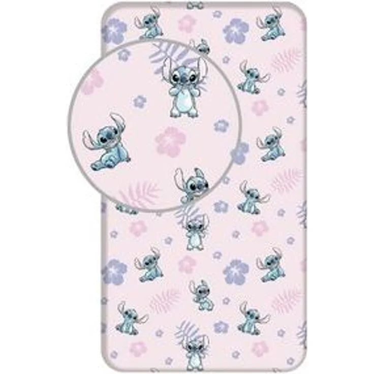 Lilo & Stitch Spannbetttuch Baumwollbettlaken für Kinderbett (90x200+25 cm) – Bild 5