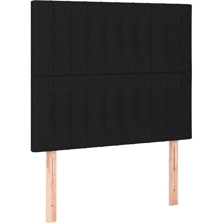 vidaXL Kopfteile 2 Stk. Schwarz 80x5x78/88 cm Stoff 3116546 – Bild 2