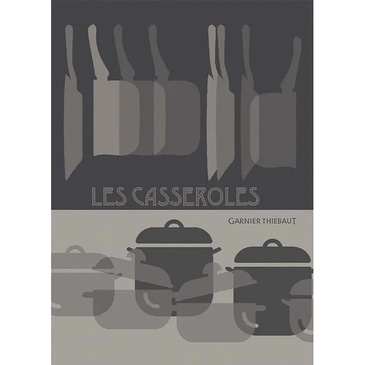Garnier-Thiebaut Geschirrtuch Les Casseroles Charbon 50x70 Cm 100% Baumwolle