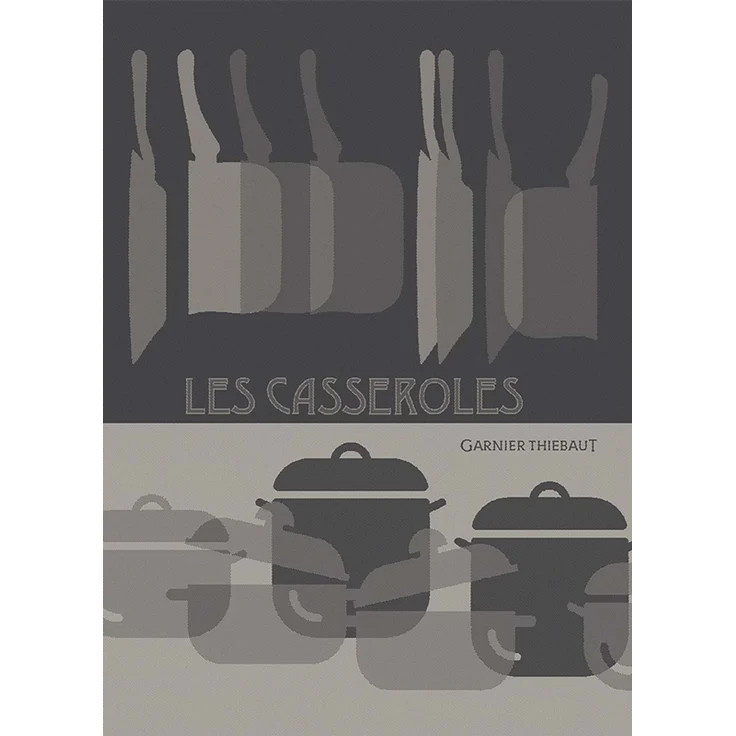 Garnier-Thiebaut Geschirrtuch Les Casseroles Charbon 50x70 Cm 100% Baumwolle