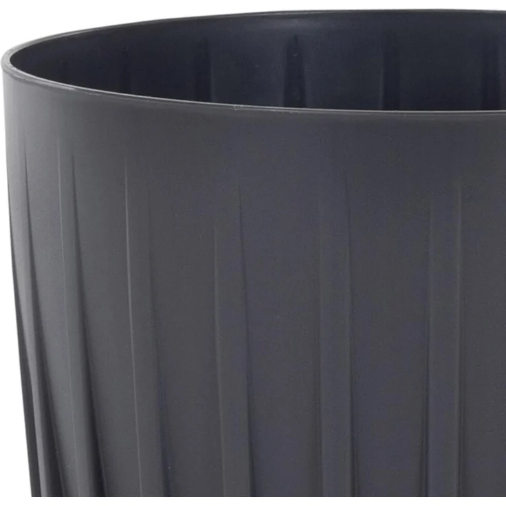 SIENA GARDEN Pflanzgefäß PALMA anthrazit 30 cm Kunststoff, 30 x 30 x 35,6 cm – Bild 2