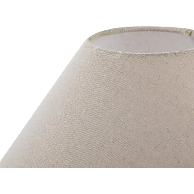 Lucande Tischleuchte Thalorin, 39 cm, braun, Keramik mit grauem Textilschirm und E27-Fassung – Bild 5