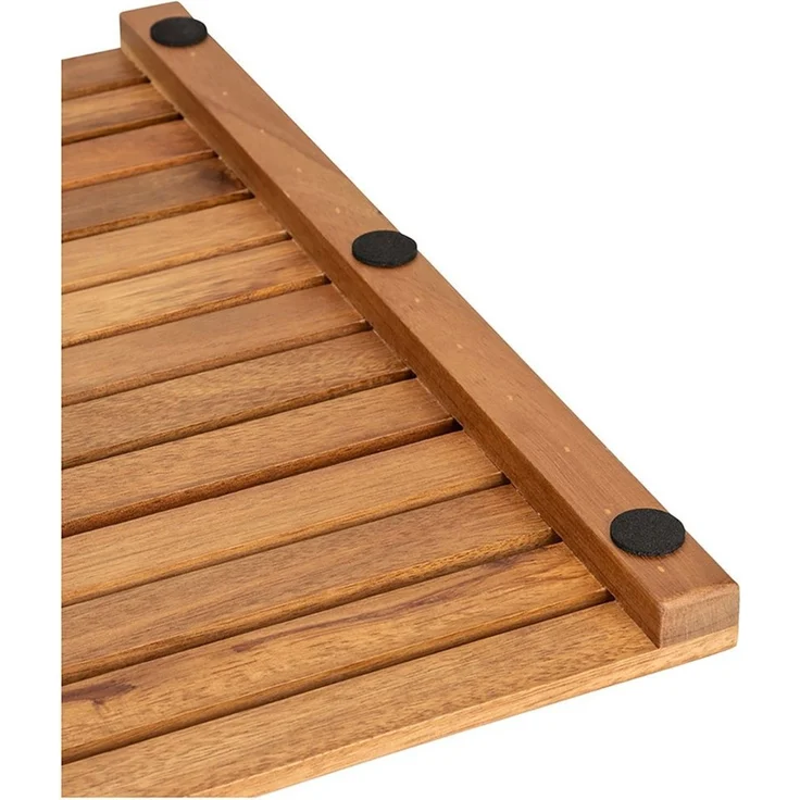 WENKO ACACIA Badematte 60 x 40 cm, Braun, aus Akazienholz – Bild 4