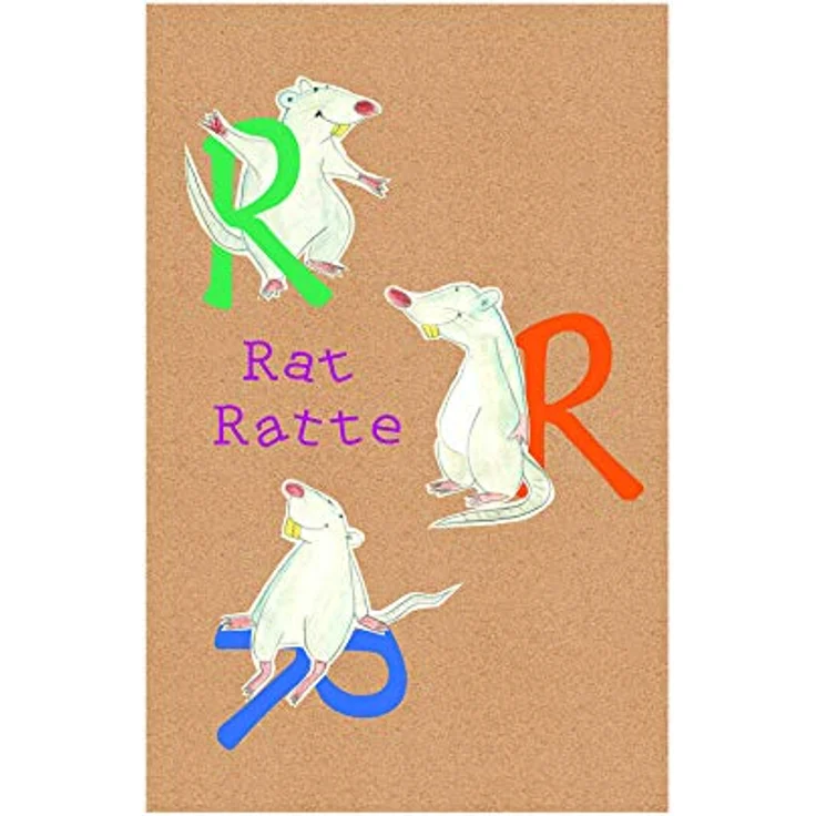Komar ABC Animal R Wandbild | Kinderzimmer Kunstdruck, 50 x 70 cm, seidenmatter Oberflächenschutz, PVC-frei, FSC-zertifiziert, ohne Rahmen – Bild 1
