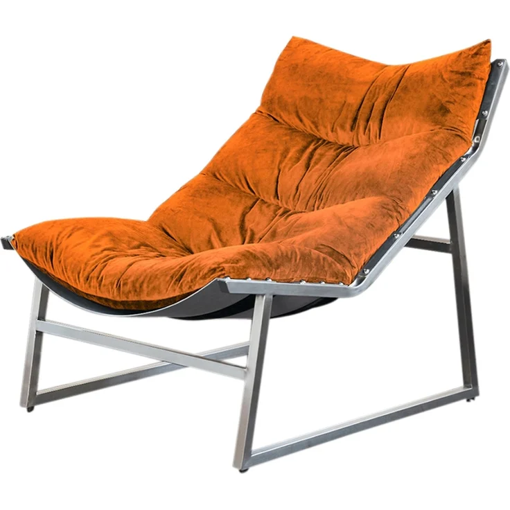 KAWOLA Relaxsessel SIRO Sessel Stoff orange 78 x 125 x 70 cm – Bild 3