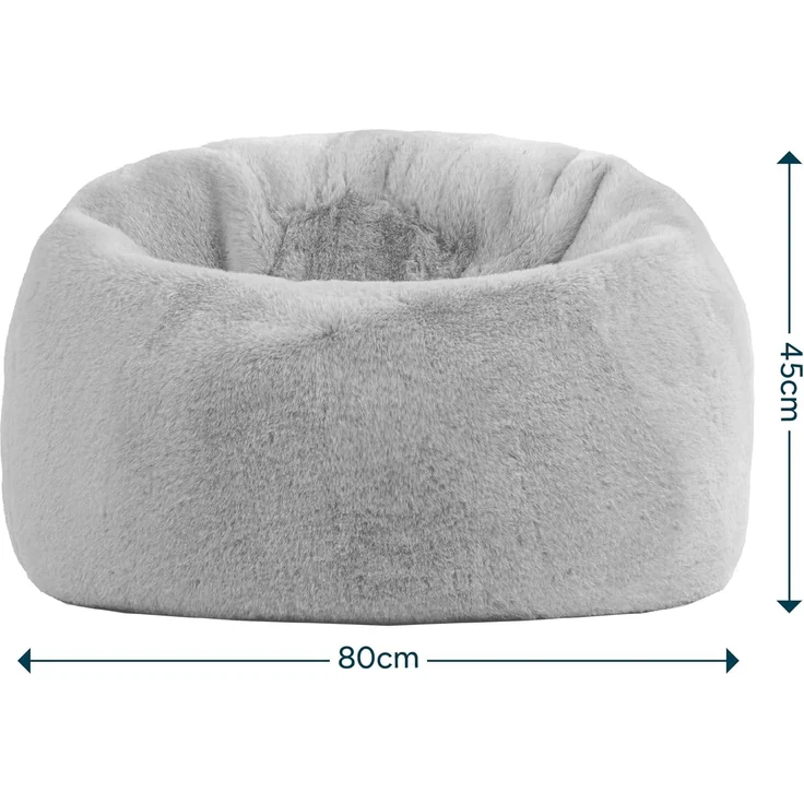 icon Sitzsack Flauschig aus Kunstfell für Kinder, mit Füllung, Made in Germany, für Kinderzimmer, flauschig – Bild 3