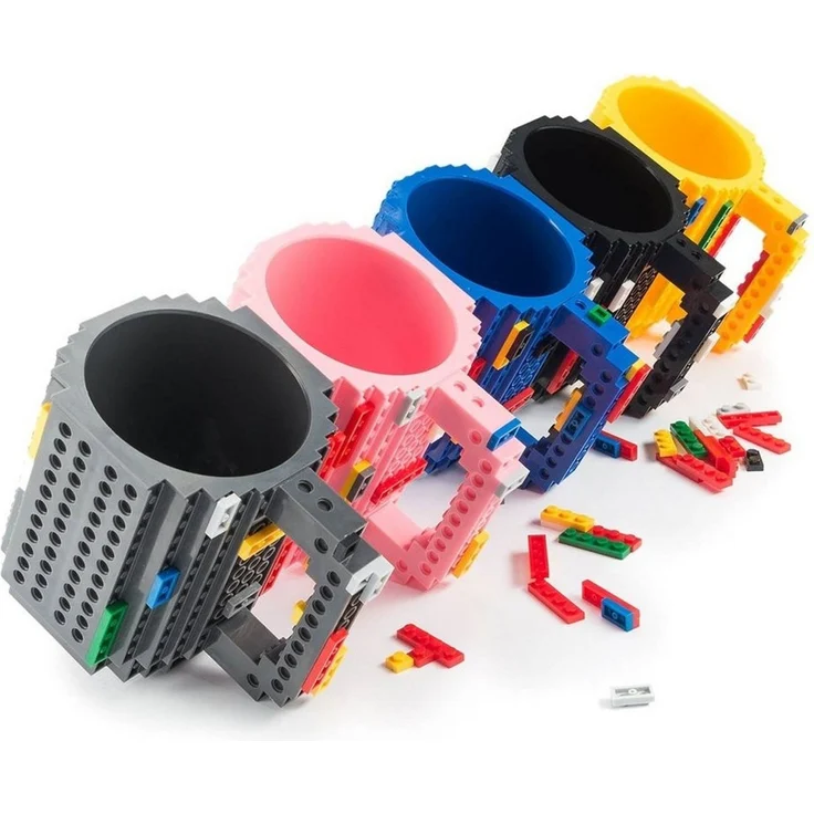 Goods+Gadgets Tasse GOODS+GADGETS Baustein Tasse - LEGO kompatibler Becher Satz 350ml, Polycarbonat, Kaffeetasse Kaffee-Becher 350ml – Bild 3