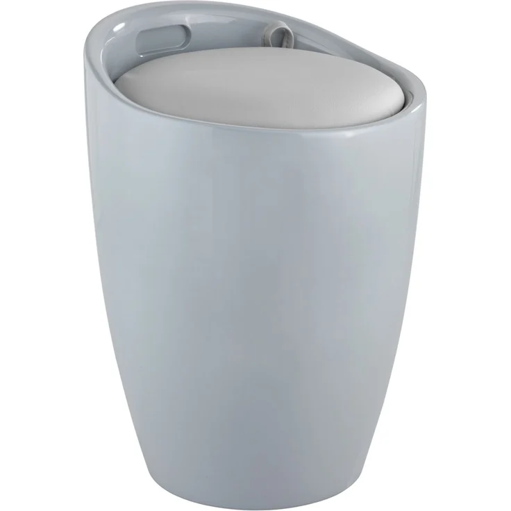 CANDY Hocker mit Waschfach, praktischer 2 in 1 Badesitz - 20 l, Weiß, WENKO – Bild 6