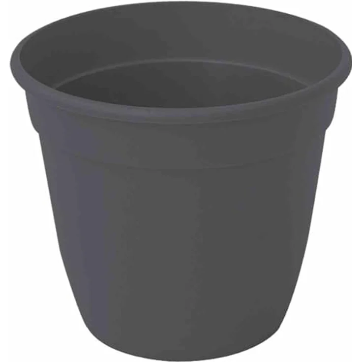 Pflanztopf Blumentopf Pflanzkübel Blumenkübel 32 cm anthrazit Rundes Kunststoffgefäß mit Bodenlöchern – Bild 2