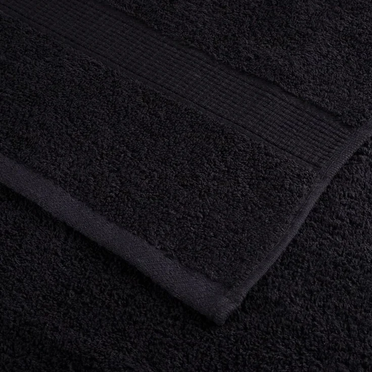 vidaXL Premium-Handtücher SOLUND 10 Stk. Schwarz 50x100 cm 600 g/m² 137427 – Bild 6