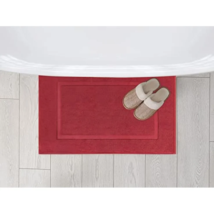 Utopia Towels UT1042 Badematten aus Baumwolle, gebändert, rot, kein Badezimmerteppich, 53,3x86,4 cm, 100% ringgesponnene Baumwolle, sehr saugfähig und maschinenwaschbar, für Dusche und Badezimmer – Bild 7