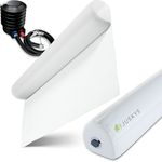 Juskys Aufblasbarer Rausfallschutz Louana 130 cm - Schnell aufblasbar mit Fußpumpe, ideal für Urlaub - Rausfallschutz Baby Kinderbett Bettkantenschutz