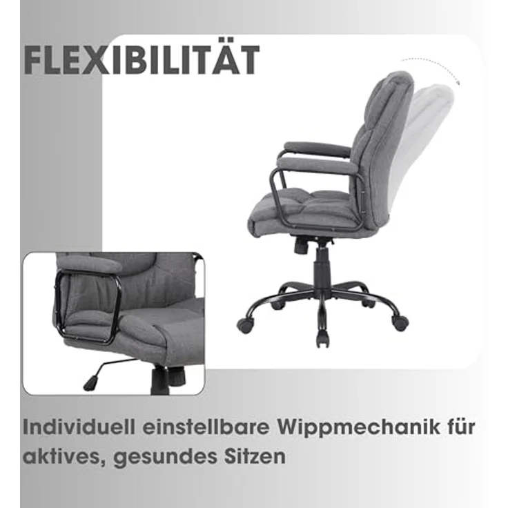 byLIVING Chefsessel Sting (1 St), gemütlich gepolsterter Bürostuhl mit viele Einstellungsmöglichkeiten – Bild 5