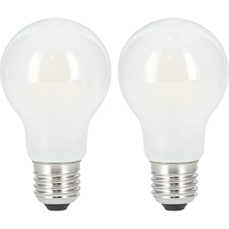 Xavax LED Lampe Tropfen E27, 806 lm Warmweiß (2700K), ersetzt 60W, 2 Stück