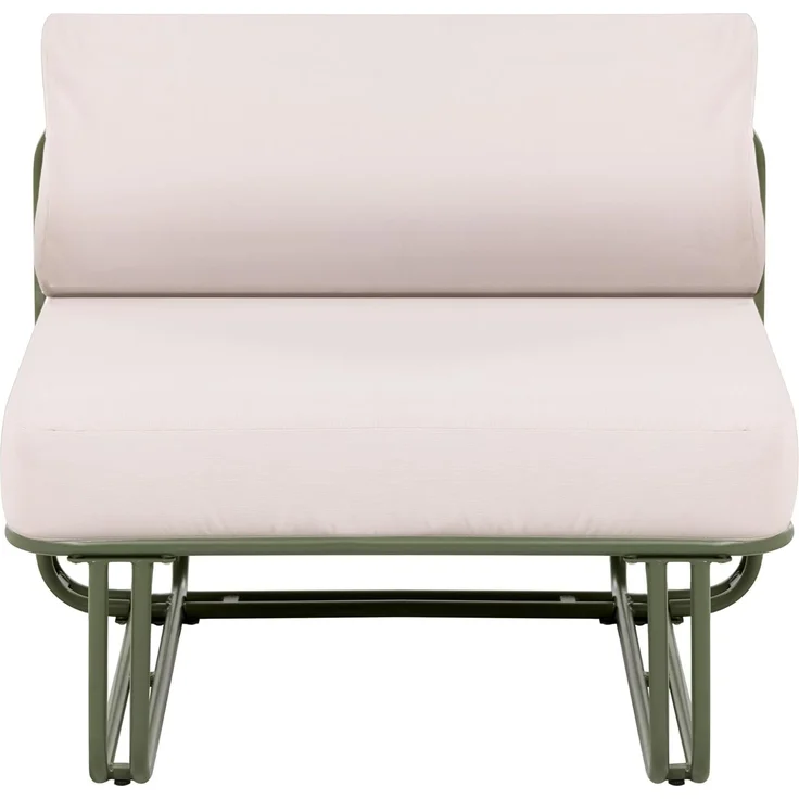 Lounge Set mit Tisch und Ottomane 3-Sitzer CAMEROTA Metall Grün – Bild 8
