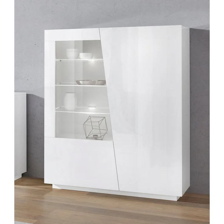 INOSIGN Highboard Vega, Hochschrank, Hochkommode, Schrank, mit 2 Türen mit Glaseinsatz, Höhe 146 cm – Bild 5