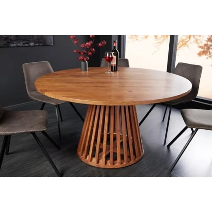 riess-ambiente Esstisch MAISON JADE Ø130cm natur (Einzelartikel, 1-St), Esszimmer · Massivholz · Akazie · rund · Scandinavian Design – Bild 2
