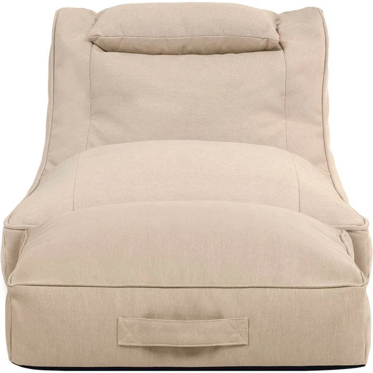 icon Sitzsack Liege aus Olefin „Nova“, mit Bodenkissen (Spar-Set, 1 x Sitzsack, 1 x Hocker), Made in Germany, UV-beständig, wetterfest – Bild 4