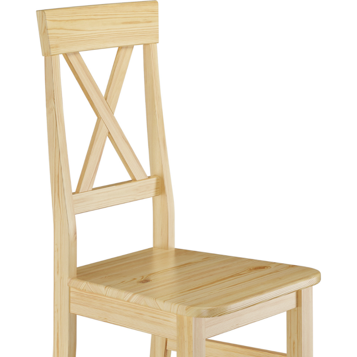Essgruppe Klassisch mit Tisch und 2 Stühle Kiefer natur Massivholz 90.70-50 A -Set 23 – Bild 6
