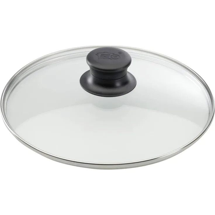 ELO Glasdeckel 24 cm Glas silber