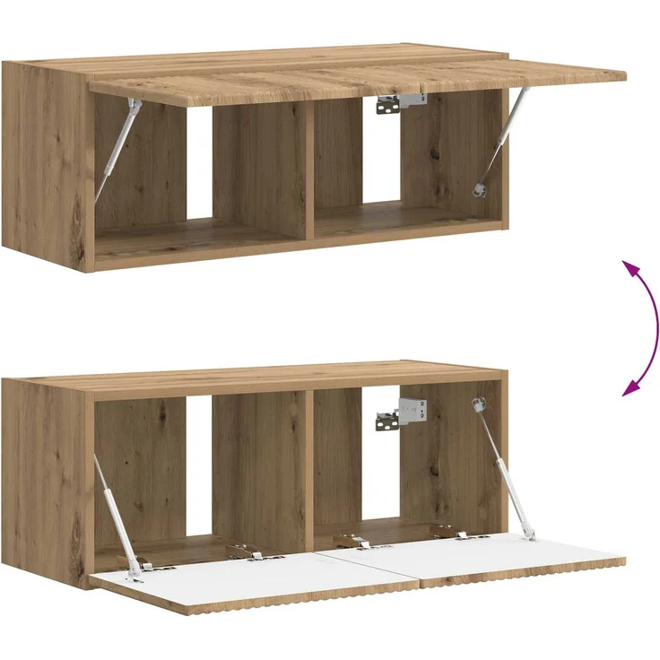vidaXL TV-Schrankset 4 stk. Artisan-Eiche Holzwerkstoff 3409167 – Bild 11