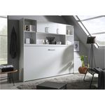 Schrankbett 1 ALBERO Kinderbett 90x200 weiß inkl. Lattenrost