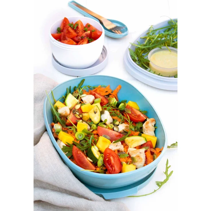 Mepal ELLIPSE Lunchbox Duo mit Besteck Vivid Blue – Bild 6