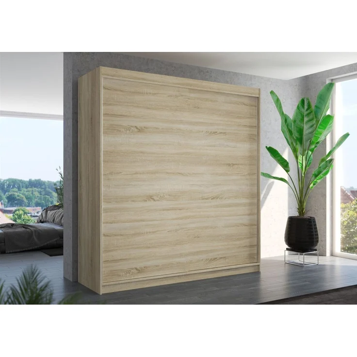 Schiebetürenschrank Schrank Nr. 425 in Sonoma matt 200 x 215 x 58 cm – Bild 1