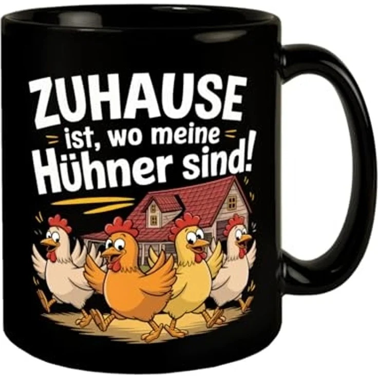 speecheese Tasse Zuhause ist, wo meine Hühner sind! Tasse – Bild 1