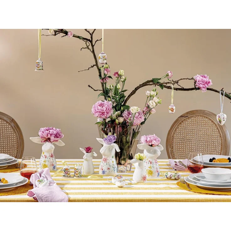 Hutschenreuther Frühlingsgrüße Blumenwiese Hasen-Vase 11 cm – Bild 7