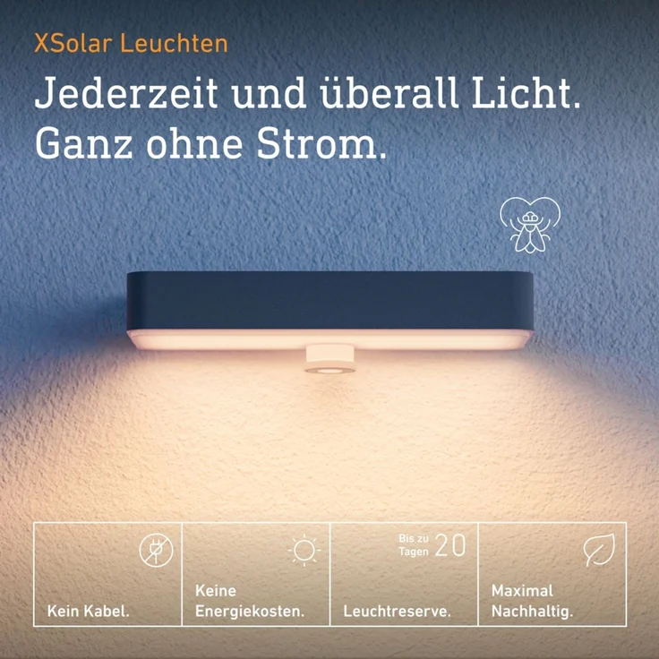 Steinel LED-Solarleuchte XSolar SOL-O S bugfriendly anthrazit, insektenfreundliches 1800 K Amberlicht, 360° Sensor, 20 Tage Leuchtreserve – Bild 2