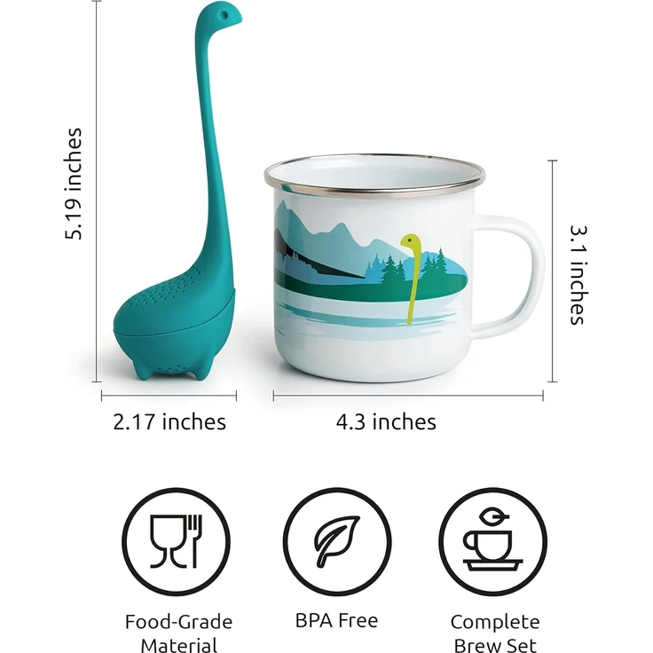 OTOTO Cup of Nessie Tasse mit Tee-Ei – Bild 3