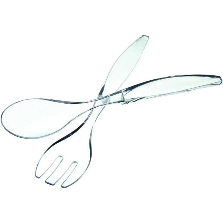 salatbesteck 29,5 cm Acryl transparent