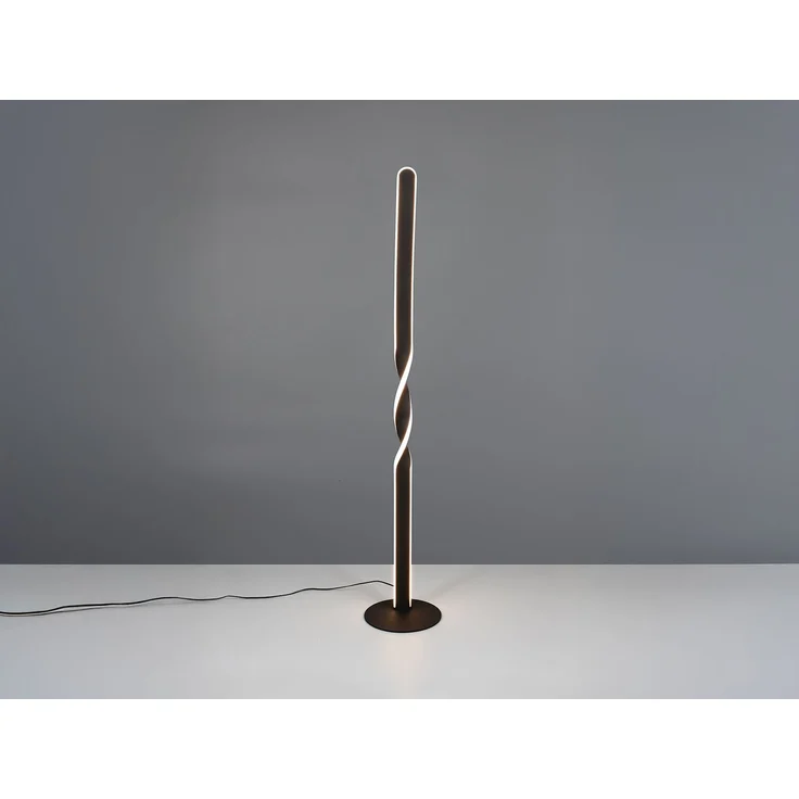 Kleine LED Stehlampe GINKO Metall Schwarz, Höhe 110cm – Bild 4