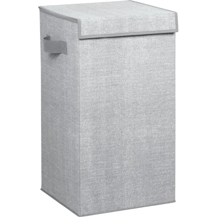 mDesign Wäschekorb Wäschetruhe Wäschebox Deckel Griffe faltbar 2er Set Grau – Bild 9