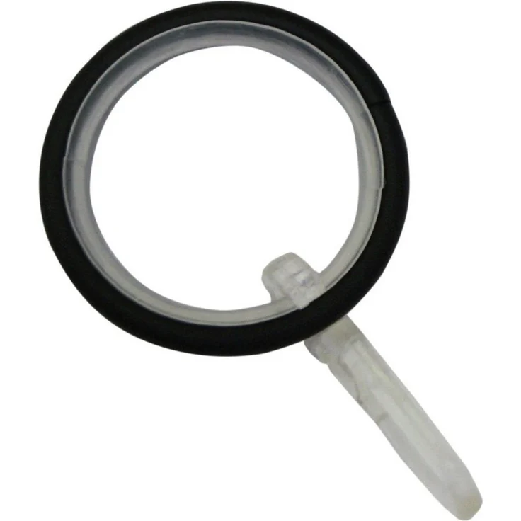 Gardinia Gardinenringe Kreta für Ø 16-20 mm schwarz-matt 10-er Pack – Bild 1