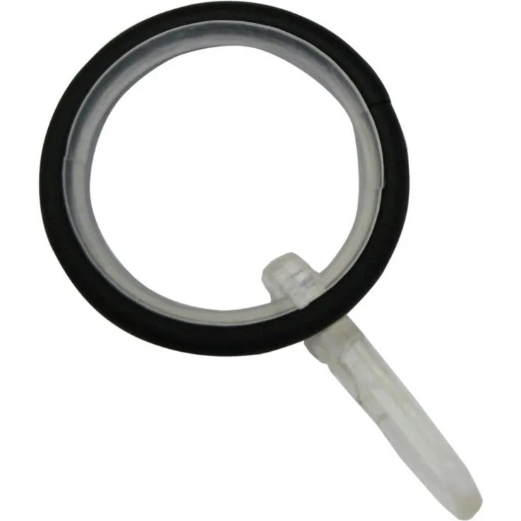 Gardinia Gardinenringe Kreta für Ø 16-20 mm schwarz-matt 10-er Pack